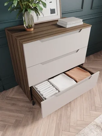 Комод Роза 900 орех франклин/бежевый скин тренто