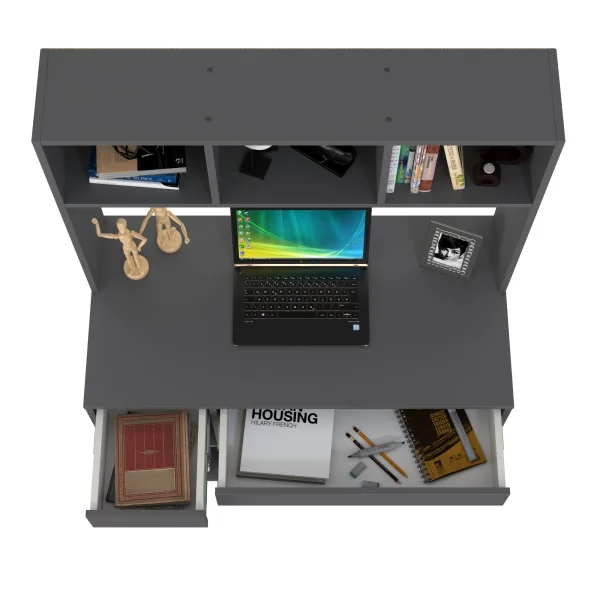 Стол компьютерный Комфорт 12.77 темно-серый