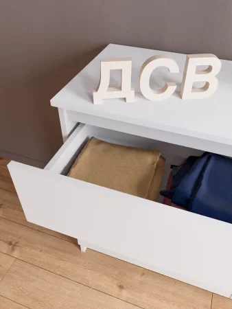 Комод шесть ящиков Мори МК 1206 белый