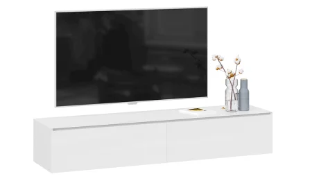 Тумба для теле и радиоаппаратуры Глосс белый глянец