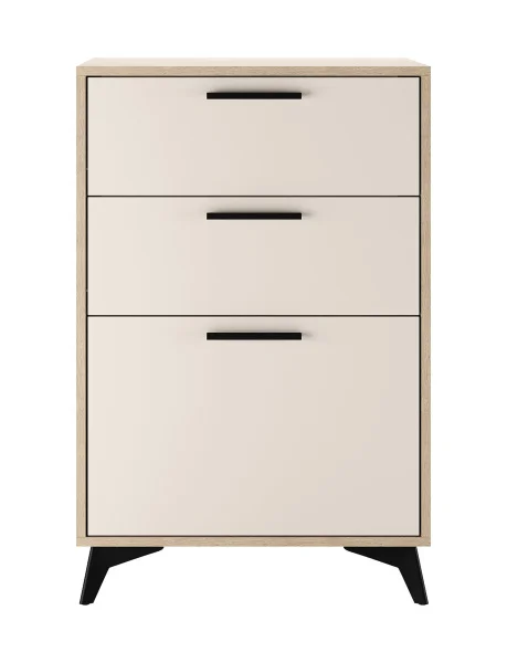 Тумба Ева 600 1С2Я дуб экспрессив/сатин