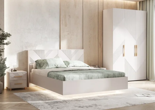 Тумба прикроватная Ирис кашемир (2 шт)