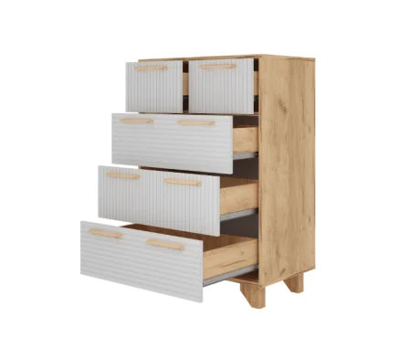 Комод Ньерд 700.5 дуб вотан/белый софт