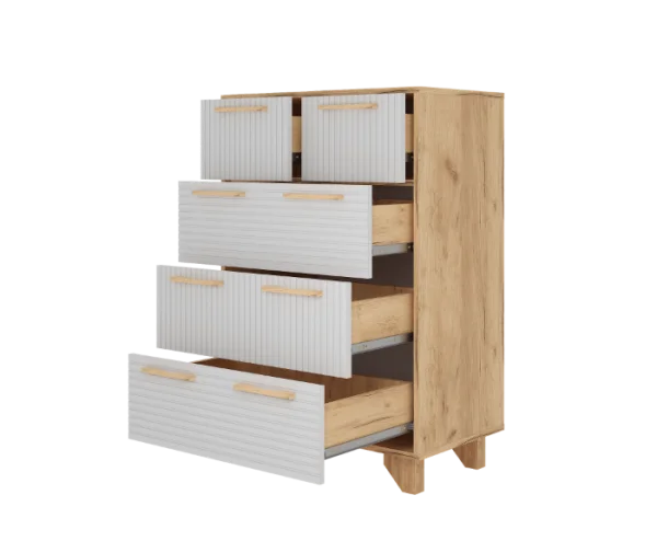 Комод Ньерд 700.5 дуб вотан/белый софт
