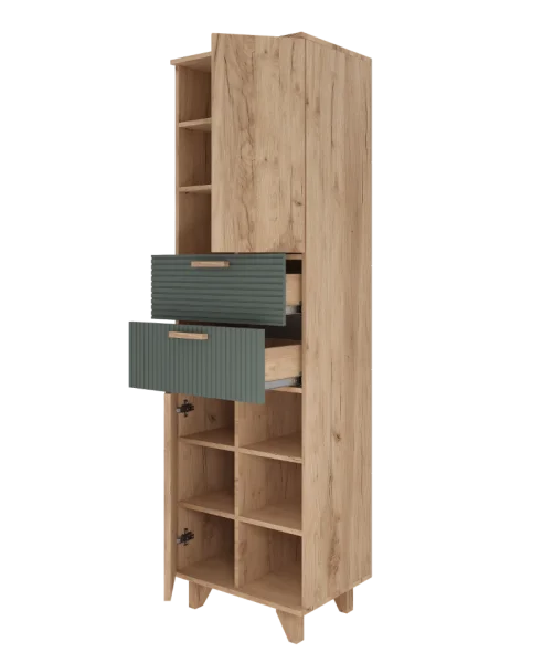 Стеллаж Ньерд дуб вотан/можжевельник