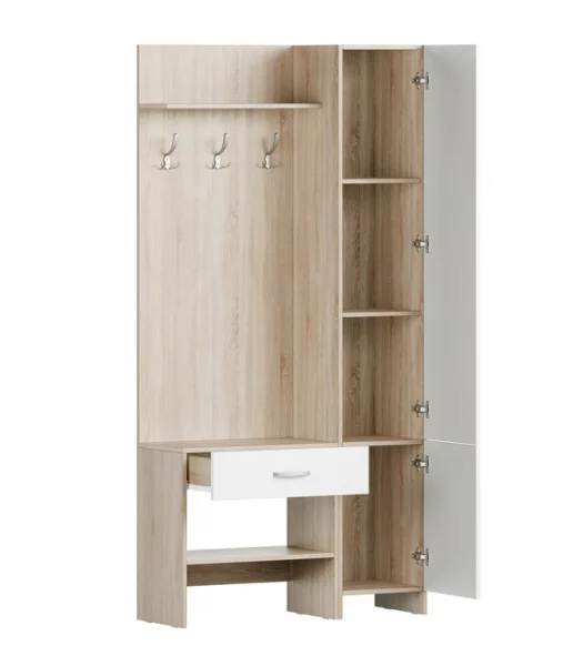 Прихожая Домино-2У дуб сонома/белый