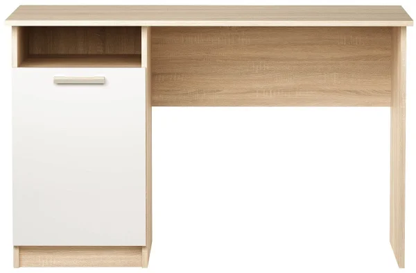 Компьютерный стол ПКС-12 дуб сонома/белый глянец
