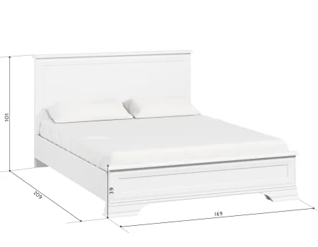 Кровать Кентаки LOZ 160x200 белый