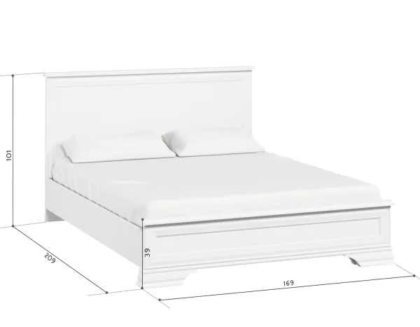 Кровать Кентаки LOZ 160x200 белый