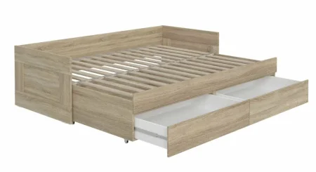 Кровать раздвижная Сириус 80х200 с ящиками дуб сонома