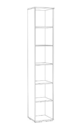 Пенал с полками Ливорно ЛШ-1 дуб сонома