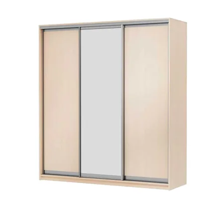 Шкаф-купе трехдверный Мираж 20.1 с зеркалом дуб млечный