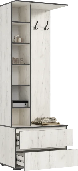 Прихожая Норд дуб крафт белый