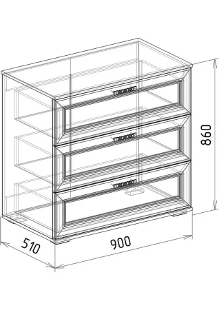 Комод Корвет Люкс №27 бодега