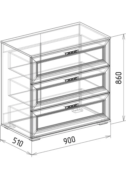 Комод Корвет Люкс №27 бодега