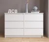 Комод шесть ящиков Мори МК 1206 белый
