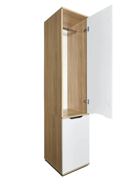 Шкаф пенал со штангой №30 дуб сонома/белый Шкаф пенал со штангой №30 дуб сонома/белый