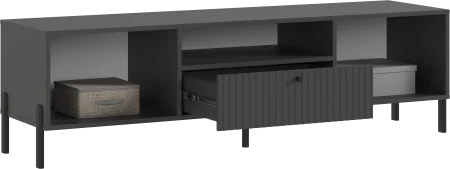 Тумба ТВ малая Оливия (металл) графит/графит софт