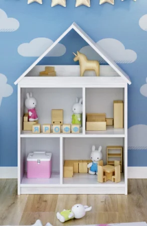 Домик для кукол белый