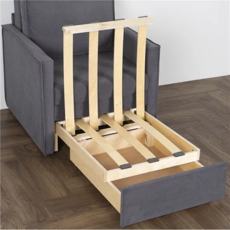 Кресло-кровать Куба 600 темно-серый (велюр Confetti №21)