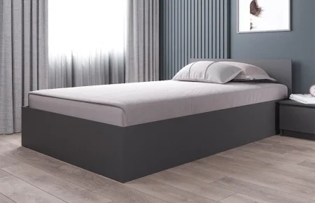 Кровать полутороспальная Мори КРМ 1200.1 графит