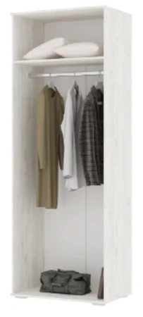 Шкаф Соло-4 (Нельсон ШК-04) дуб крафт белый