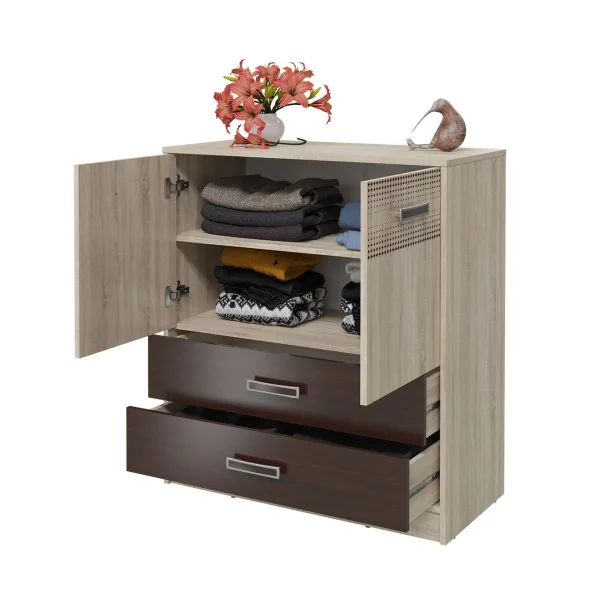 Комод Румба 4-4424 дуб сонома/венге