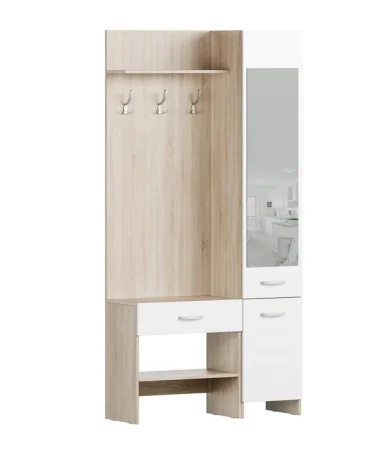 Прихожая Домино-2У дуб сонома/белый