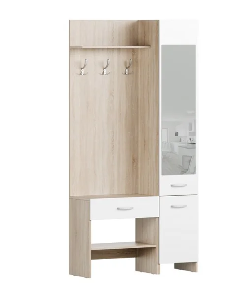 Прихожая Домино-2У дуб сонома/белый