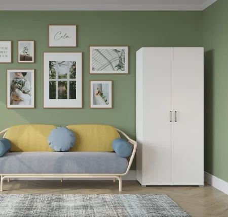 Шкаф 2-створчатый Victor (Виктор) белый