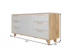 Комод Ньерд 1500 дуб вотан/белый софт