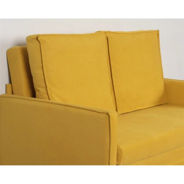 Диван Куба 1200 желтый (велюр Confetti №23)