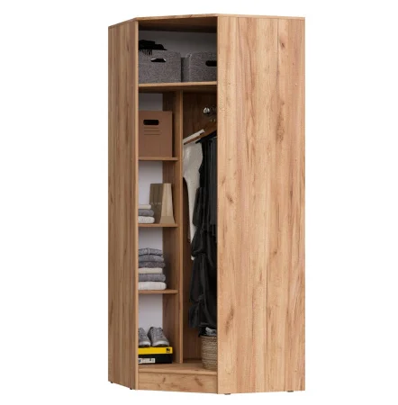 Шкаф угловой Мартина дуб крафт/графит