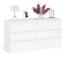 Комод на шесть ящиков МК 1380.6 белый