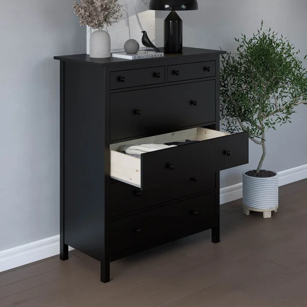 Комод 6 ящиков Кымор черный