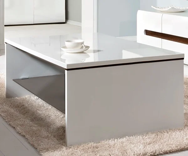 Стол журнальный Ацтека LAW4/11 белый глянец