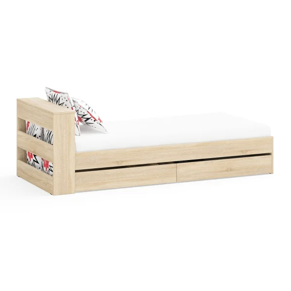 Кровать с ящиками Ксения дуб сонома