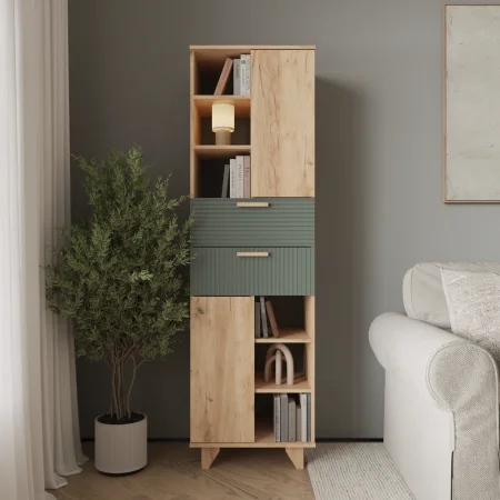 Стеллаж Ньерд дуб вотан/можжевельник