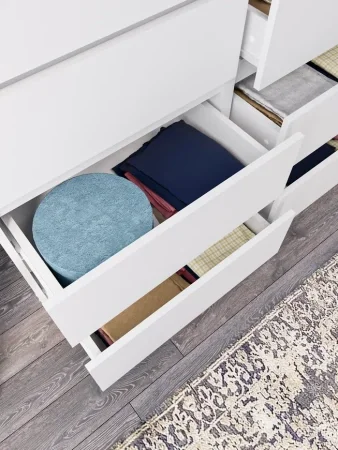 Комод Мори МК 1200.10 белый (10 ящиков)