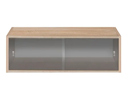 Полка книжная со стеклом КН 01 дуб сонома