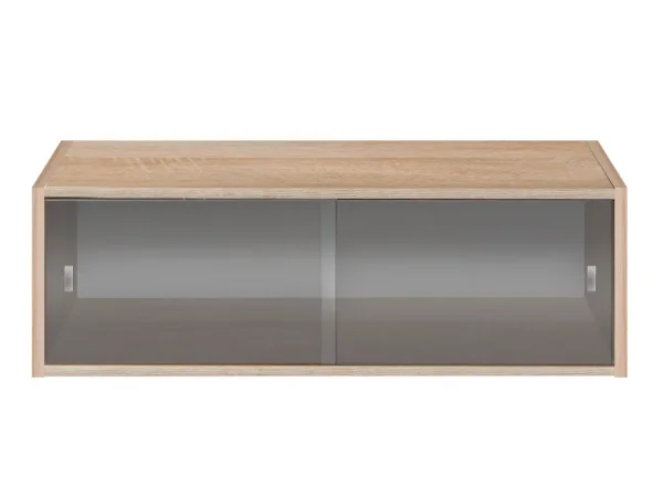 Полка книжная со стеклом КН 01 дуб сонома