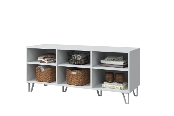 Тумба под ТВ Солана белый/белый софт