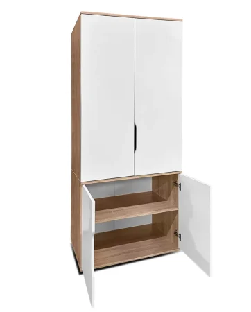 Шкаф для одежды ШК-19 дуб сонома/белый
