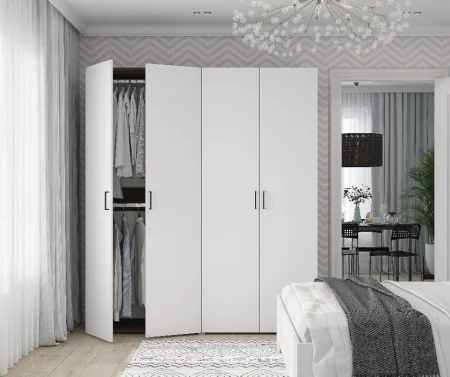 Шкаф 4-х створчатый Бостон 1800 белый