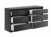 Комод Кастор 6 ящиков венге