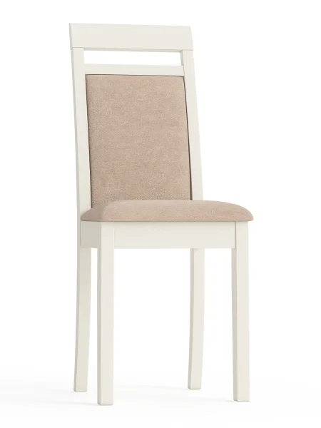 Стул Гольф-12 слоновая кость, ткань велюр бежевый 05