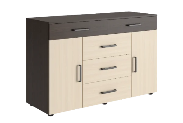 Комод Вега К-03 венге/дуб молочный