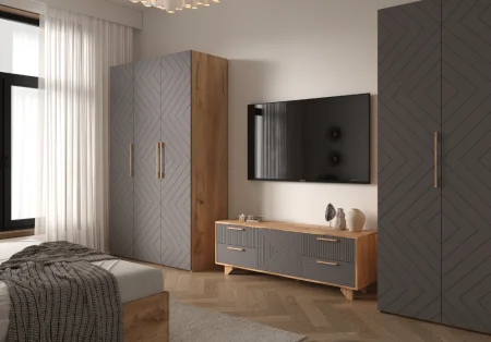 Шкаф Ньерд 1350 дуб вотан/черника