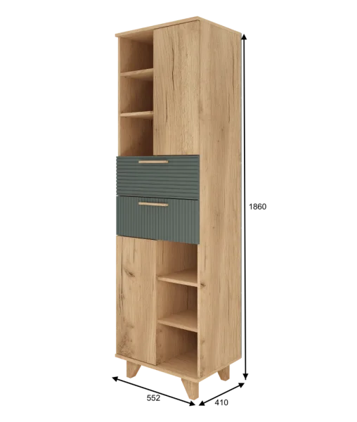 Стеллаж Ньерд дуб вотан/можжевельник