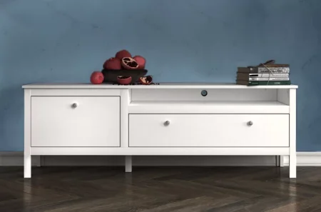 Тумба под телевизор Ева (Хельга) RTV1D1S белый